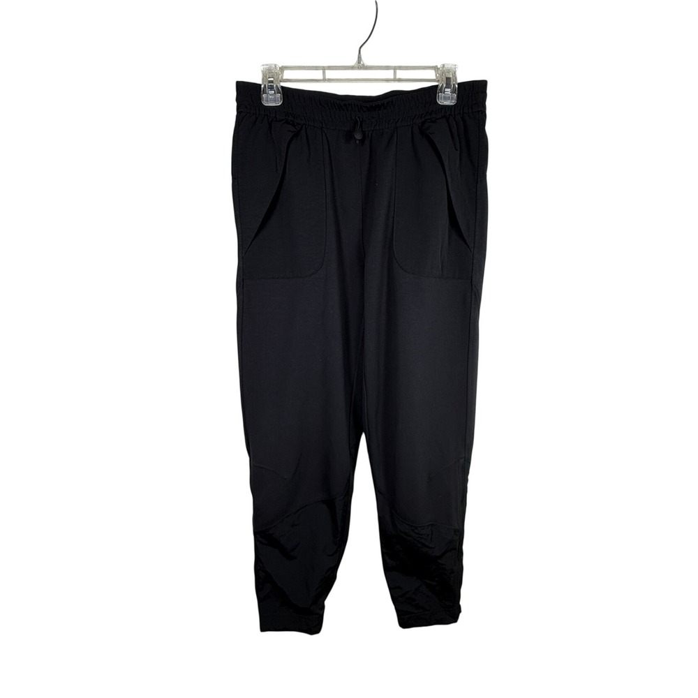 Lululemon Joggers Black Stretch Travel Pants Size 8 LW5ENKS full length‎
